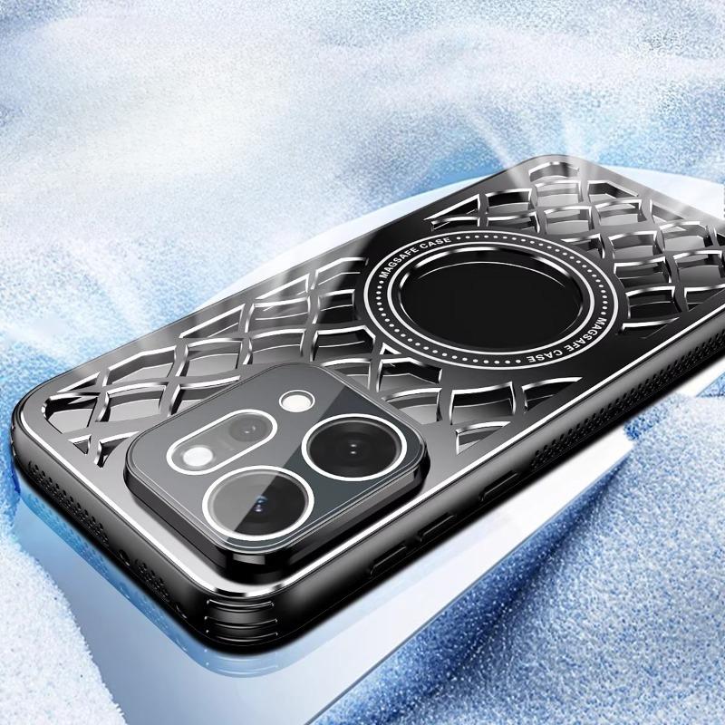 Aluminiowy stop Odprowadzanie ciepła Magnetyczne etui pierścieniowe Dla OPPO Reno 14 14Pro Ładowanie bezprzewodowe Ochrona obiektywu Pokrowiec odporny na wstrząsy