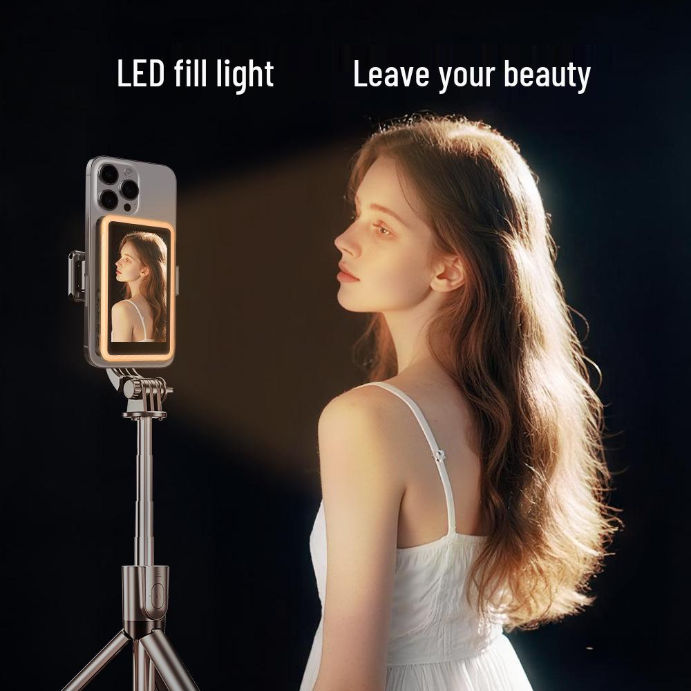 Wireless Magnetic Self-Timer Display with Fill Light & Screen Projection for Remote Photography