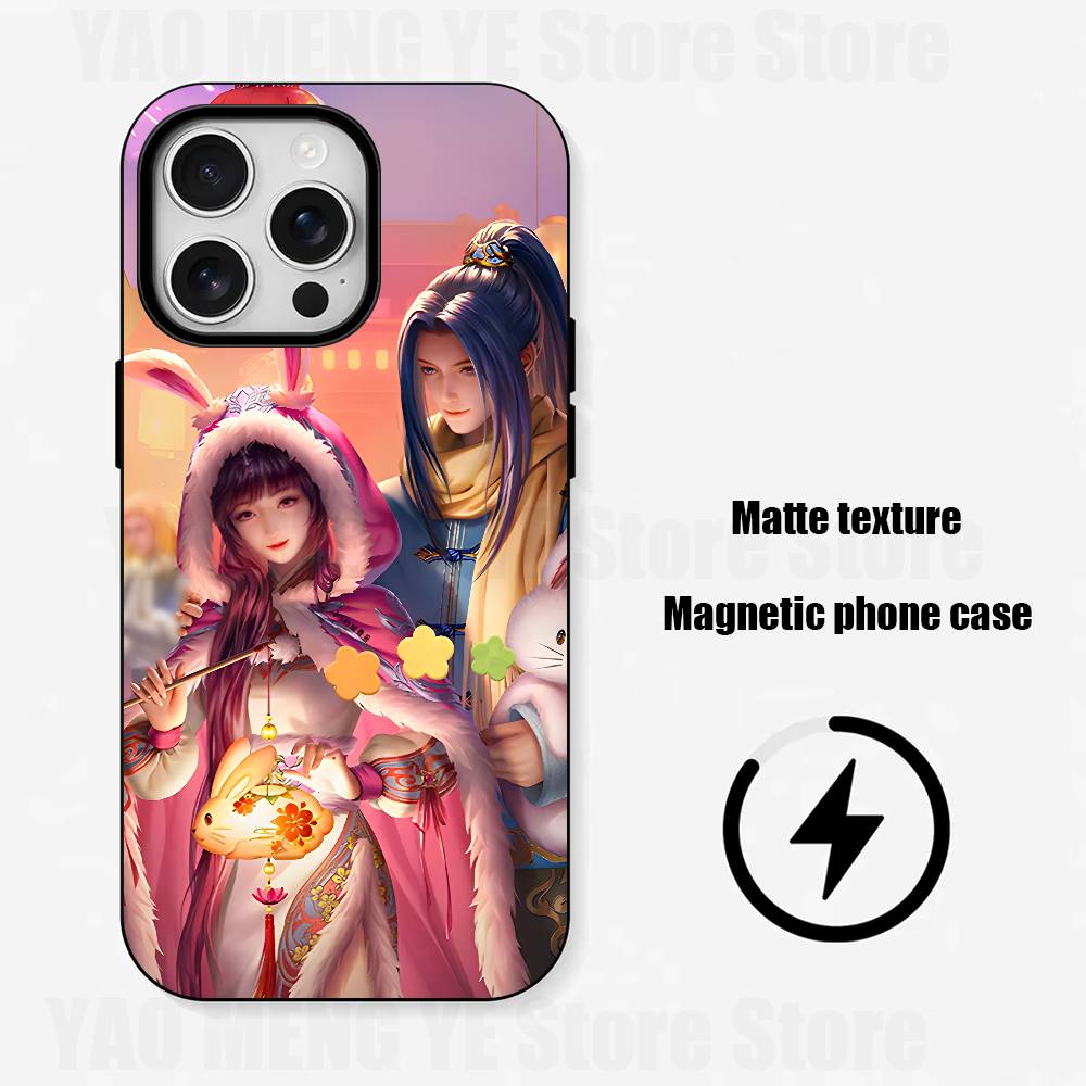 

Douluo Continent Anime Slim Matte Magnetic For Case For Iphone 17,16,15,14,13,12,11 Pro Max Mini Plus New Frosted Soft Shell iPhone17air
