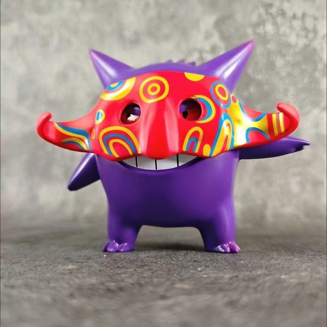 

Pokemon Figurine Mask Gengar Doll Statue Model For Desk Decoration Toys Gifts