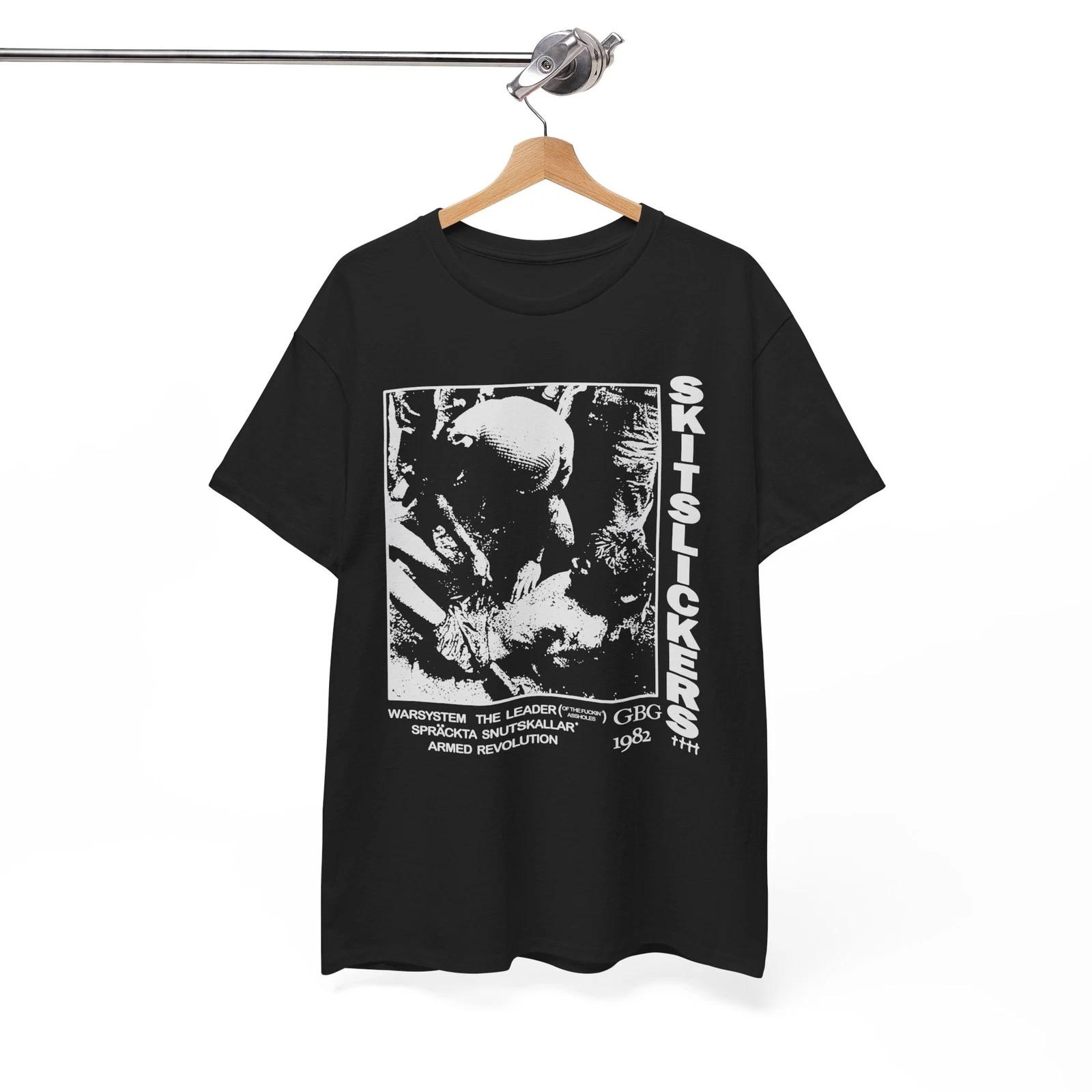 Skitslickers - GBG 1982 T-Shirt, punk hardcore discharge cimex shitlickers Tee S