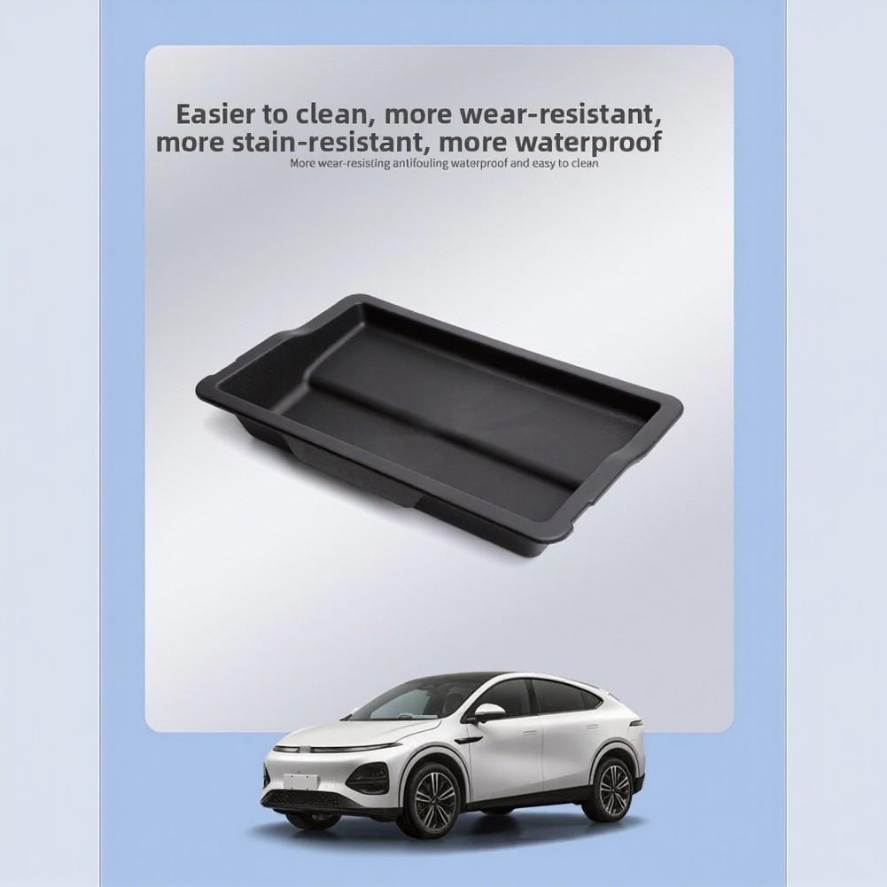 Unter /Vorne /Sitz-Organizer-Tablett Aufbewahrungsbox Für Xpeng G6 EV 2024 2025 2026 Schwarzes TPE-Material Wasserdicht Rutschfest Auto-InnenraumGutes Produkt