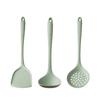 Heat-Resistant Silicone Kitchen Utensil Set: Spatula, Stir Fry Spoon & Soup Ladle