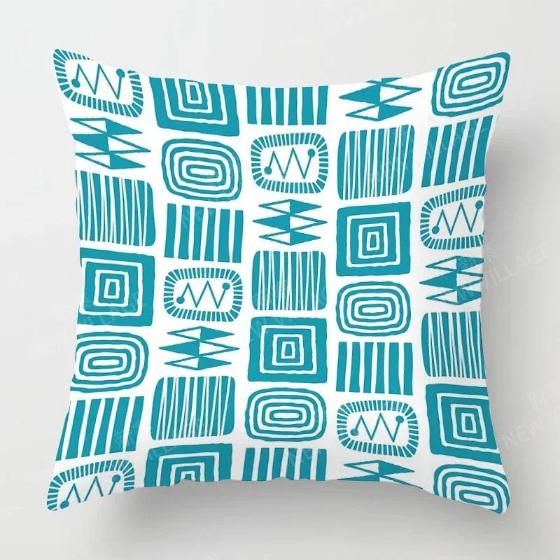 Nordic Fall Home Decor Autumn Throw Pillow Case Sofa Cushion Cover Modern Geometry