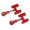 Garsent Metal Upper Lower Swing Arm Steering Cup Set for WPL D12 RC Replacement Aluminum Alloy High Strength RC Upper Lower Arm Steering Cup Set Car,