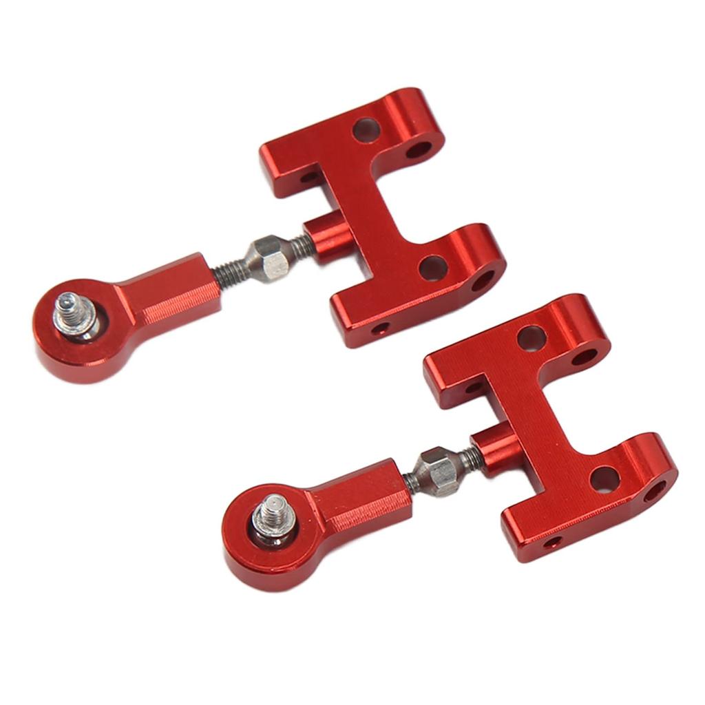 Garsent Metal Upper Lower Swing Arm Steering Cup Set for WPL D12 RC Replacement Aluminum Alloy High Strength RC Upper Lower Arm Steering Cup Set Car,