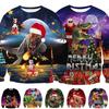 Suéter de Natal Feio Aconchegante e Festivo com Design de Dinossauro para Mulheres e Homens