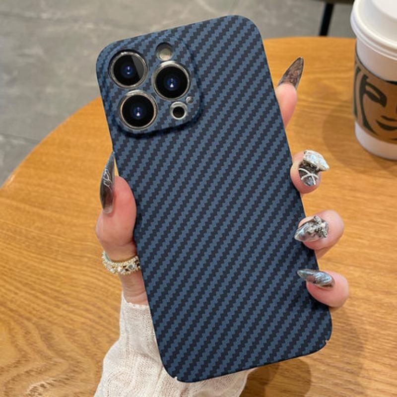 Carbon Fiber Kevlar Suitable for IPhone 16 Promax Phone Case Lens All Inclusive Apple 15 Ultra Thin Protective Case