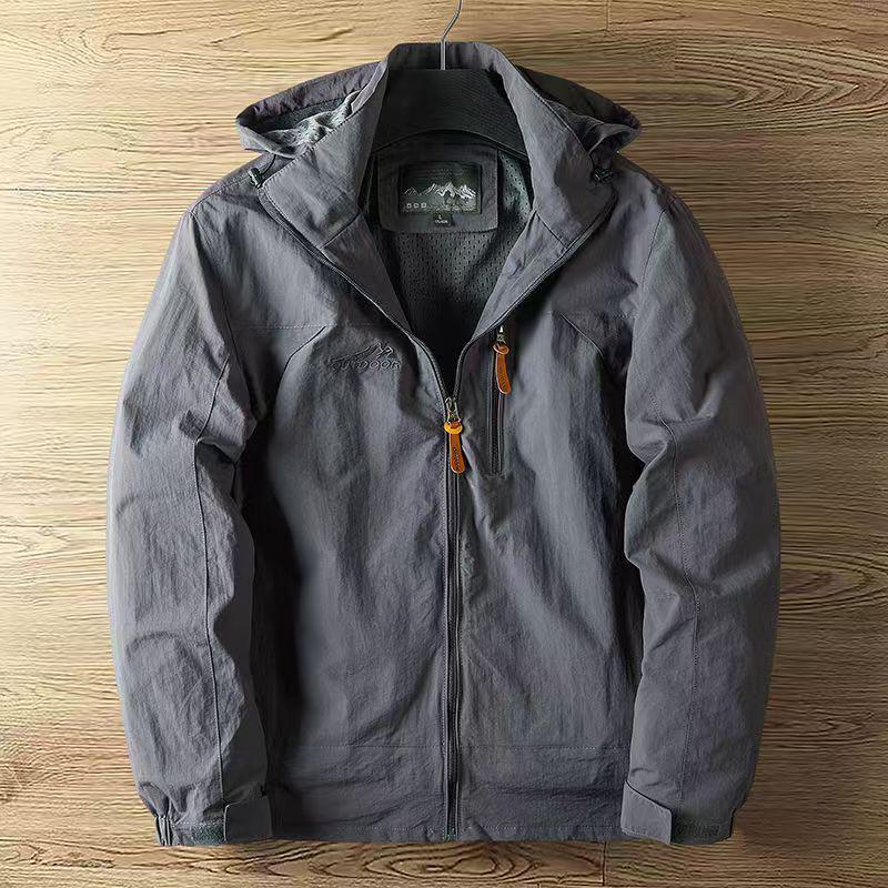 

Men s Windproof & Waterproof Fleece-Lined Jacket for Autumn/Winter XL (120-135 jin)