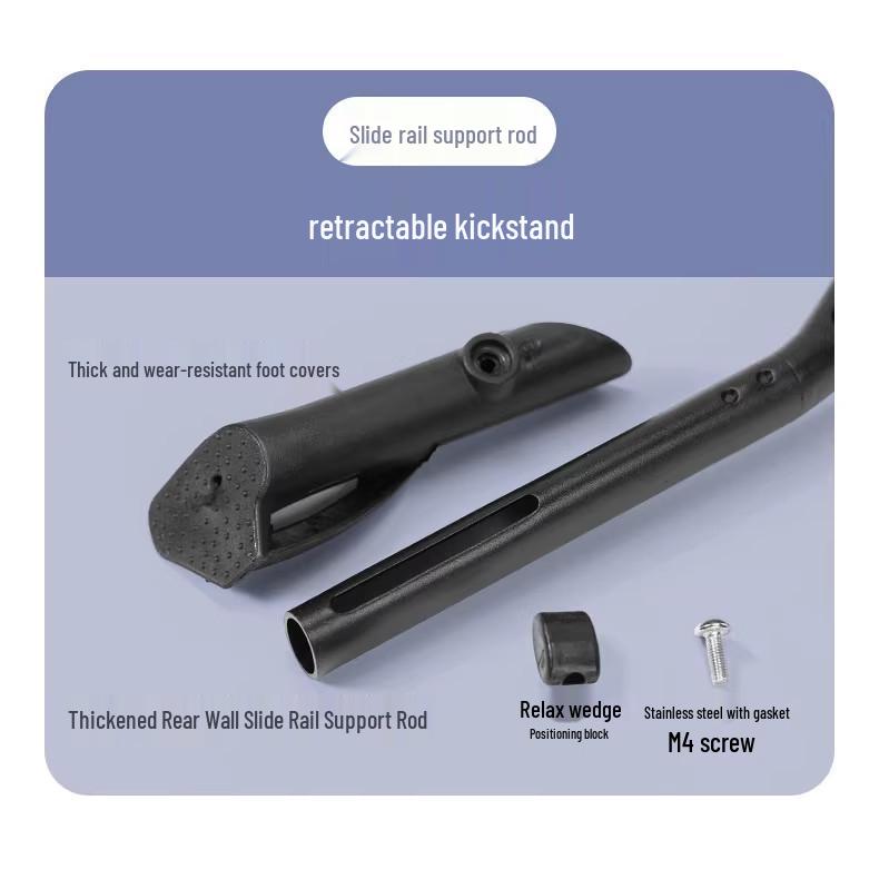 Mountain & Road Bike Kickstand: Complete Vertical Parking Stand with Leg Accessories