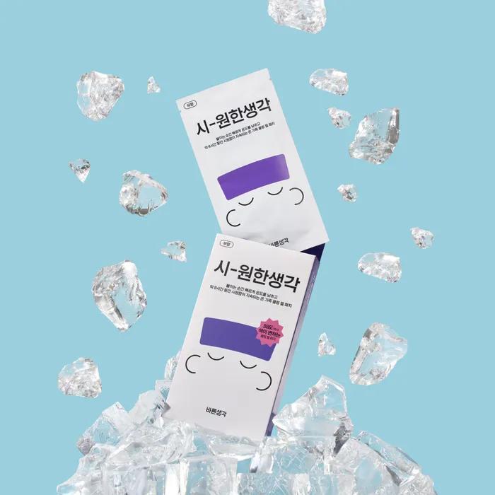 [1+1] Refreshing Thoughts (4P+4P) Forehead Cool Patch Cooling Patch
