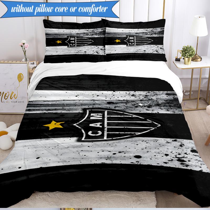 3PCS Love For Atlético Printed Soft Bedding Set,Including 1pc Duvet Cover And 2pcs Pillowcases Perfect for Bedroom, Dormitory, Fan Gift