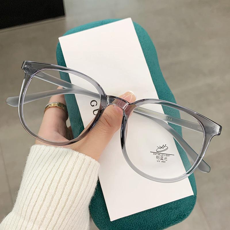 

Brown Frame Glasses, Men S And Women S Tide Anti-Blue Light Glasses, Can Be Equipped With High-Degree Flat Glasses Tr1144