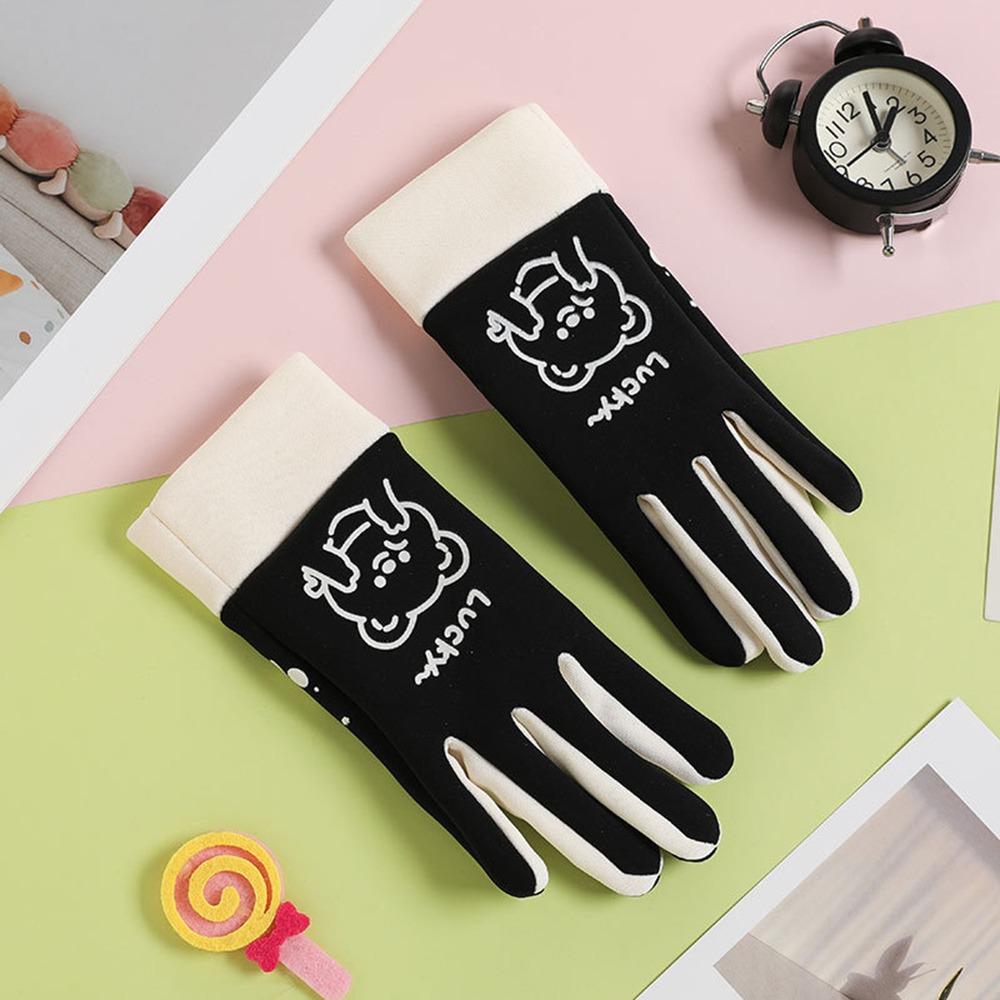 Mănuși pentru copii căptușite cu fleece, mănuși de desene animate pentru sporturi în aer liber, mănuși cu degete întregi pentru copii, cadou de Crăciun