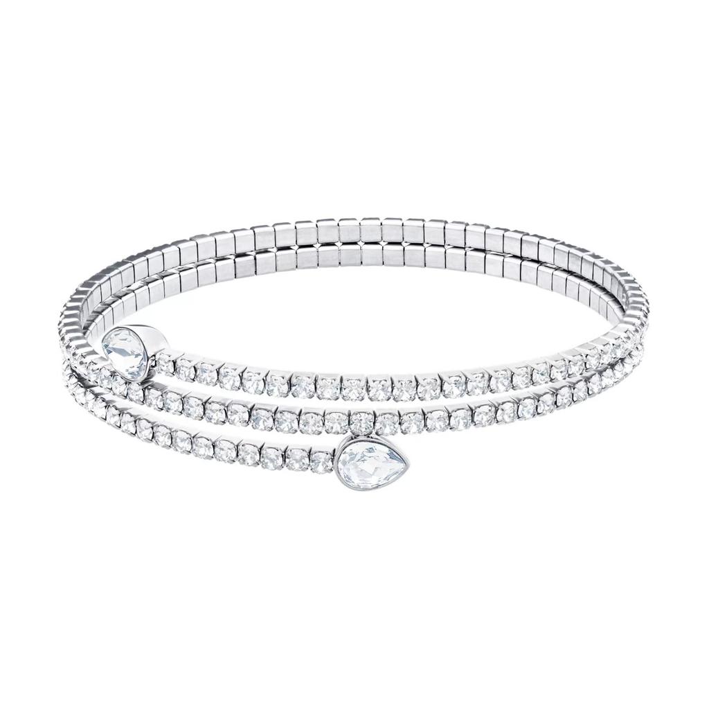 Swarovski Twist Bracelets Womens Silver