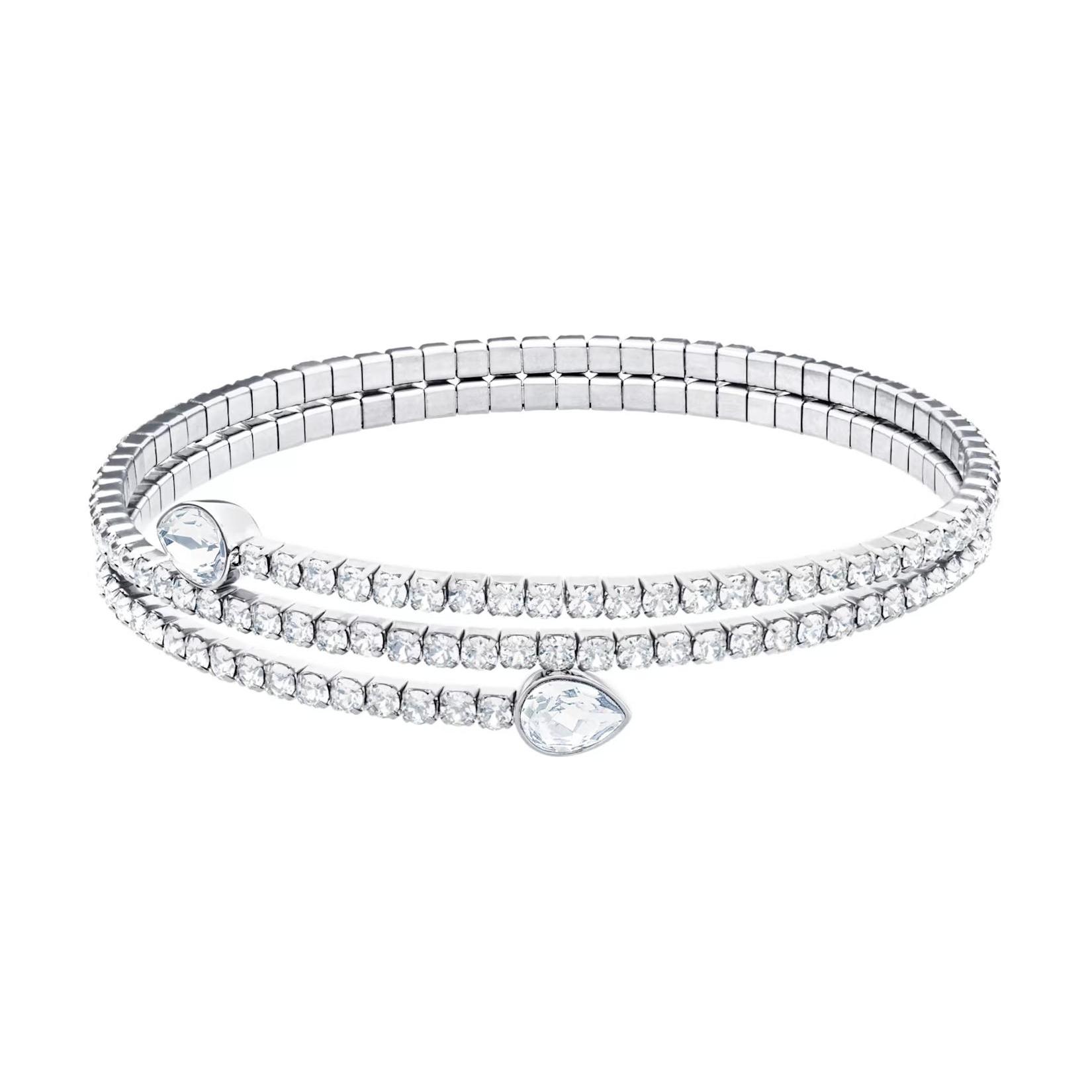 Swarovski Twist Bracelets Womens Silver M