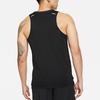 Nike Dri-Fit Rise 365 Reflective Logo Print Crew Neck Sleeveless Running Tank Top Men Tops Black CZ9180-010
