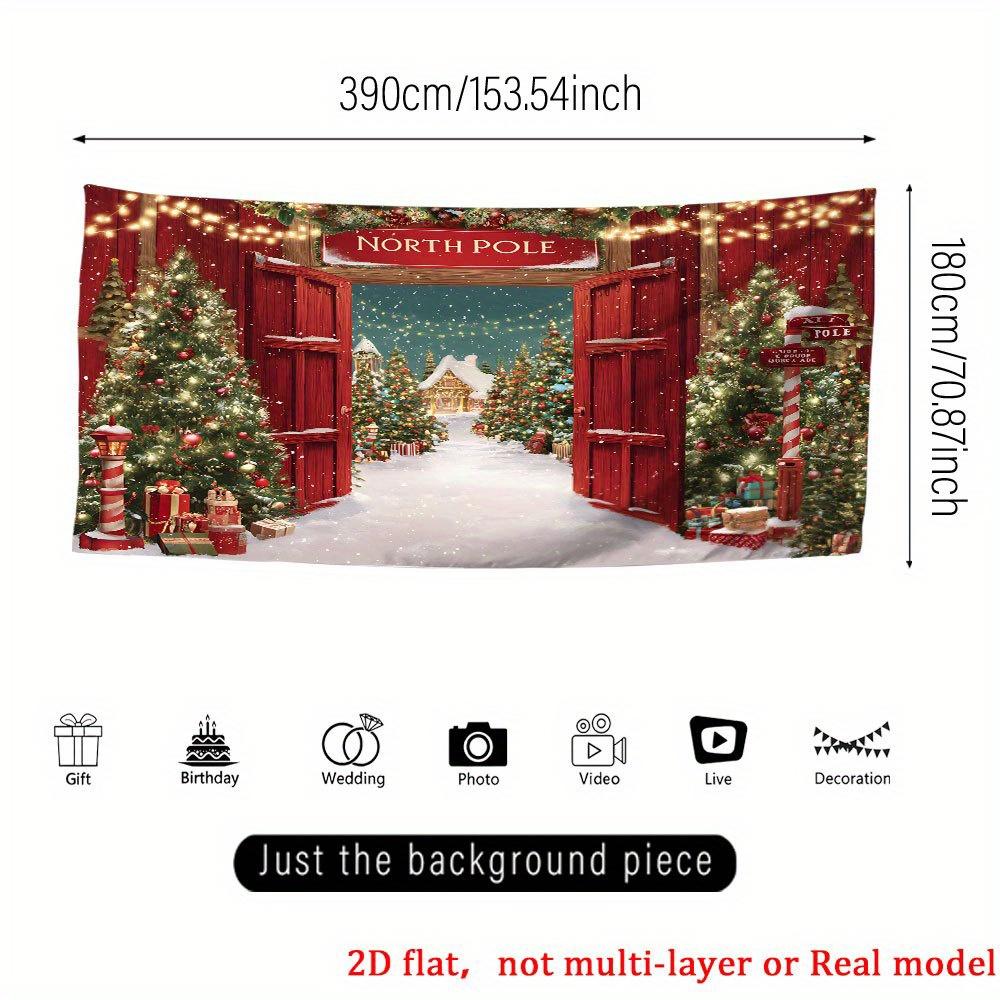 1Pcs Ultra Large Printed Party Banners Decoration Background Winter Backdrop Decorations For Photo Studio Photo Booth Christmas