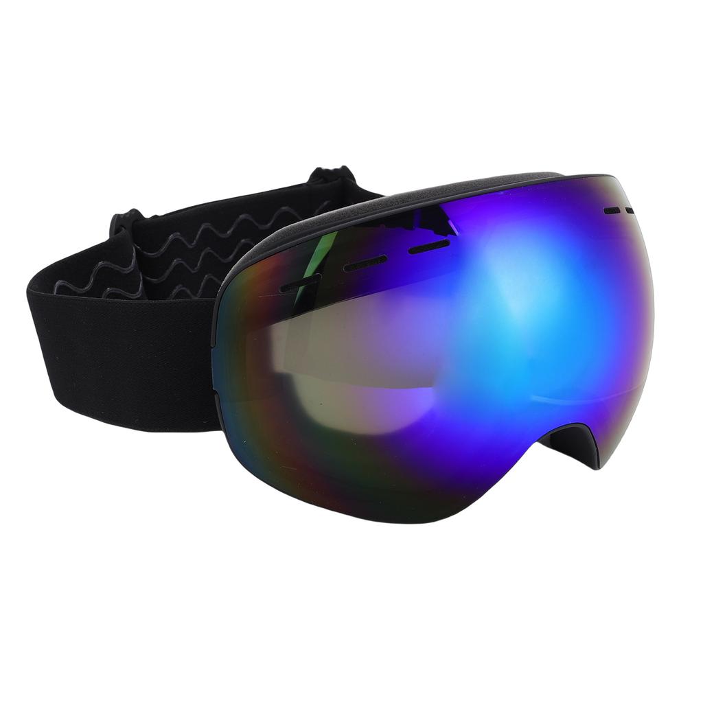 OTG Ski Goggles Over Glasses Ski Snowboard Goggles for Men Women Polarized Windproof Double Layer Anti Fog Black Blue