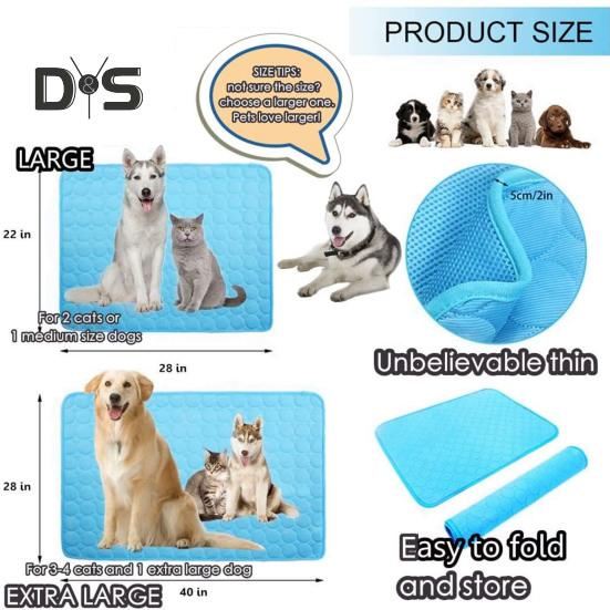 Chladící podložka pro psy Netoxická samochladící podložka Snadné čištění Omyvatelná Ekologická podložka pro domácí mazlíčky Ledová letní chladicí podložka pro kočky Psy