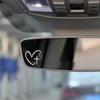 2Pcs/Set Universal Rearview Mirror Decal Waterproof Heart Cross Sticker  Car Exterior Accessories