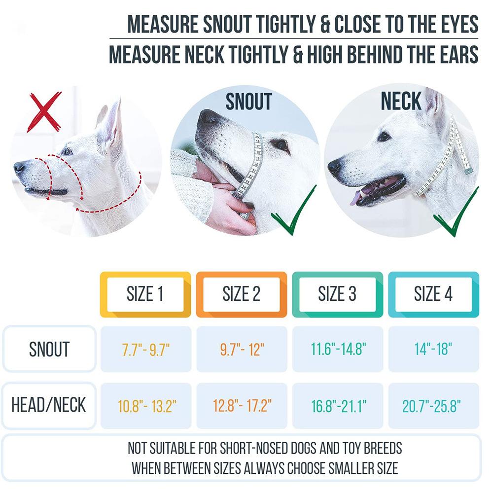 Dog Muzzle Adjustable Anti-bite Mask Pet Traction Set Dog Muzzle Training With Pet Muzzle