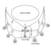 Women'S Multi-Layer Cross Tassels Pendant Decoration Waist Chain Y2K Gothic Style Halloween  Body Chain Accessory Gift
