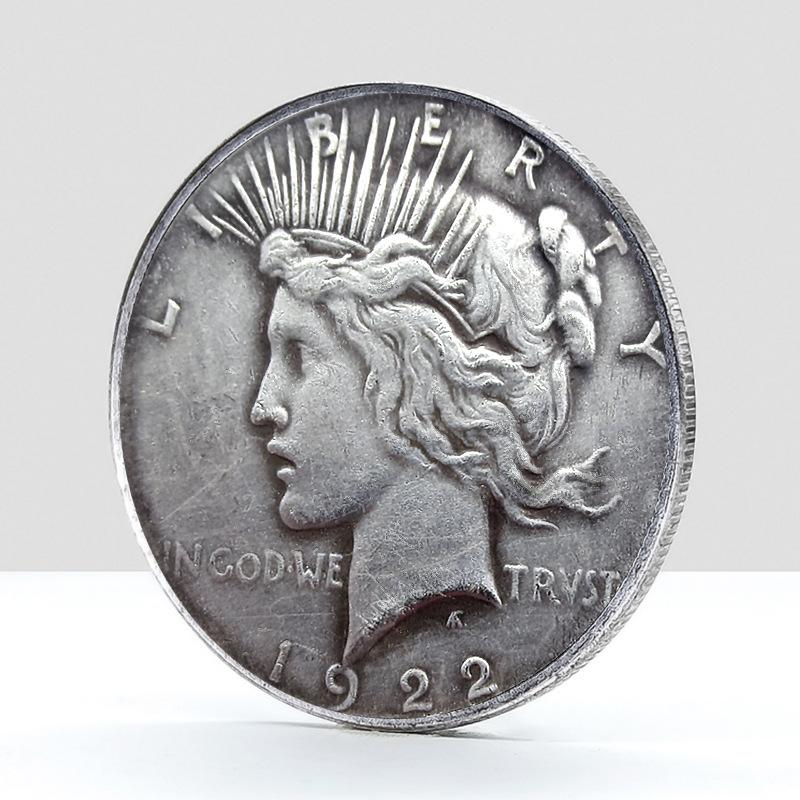 Dark Knight Harvey, 1922, American Statue of Liberty, antique double-sided head, commemorative coin, silver dollar, double-sided coin