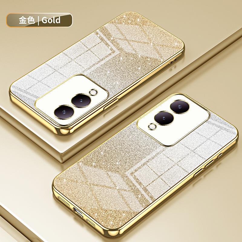 Applicable To VIVO Y200 Electroplated Glitter Mobile Phone Case IQOOZ11Turbo Transparent NEO11 All-inclusive Protective Case