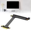 PCIE PCIExpress3.0 X16 To X1 Right Angle Risers Card Extension Cable 25cm for Professional GPUs