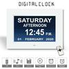 Digital Clock Home Decor Electronic Date Table Large LCD Screen Large Letter Electronic Dashboard Calendar Alarm Clock
