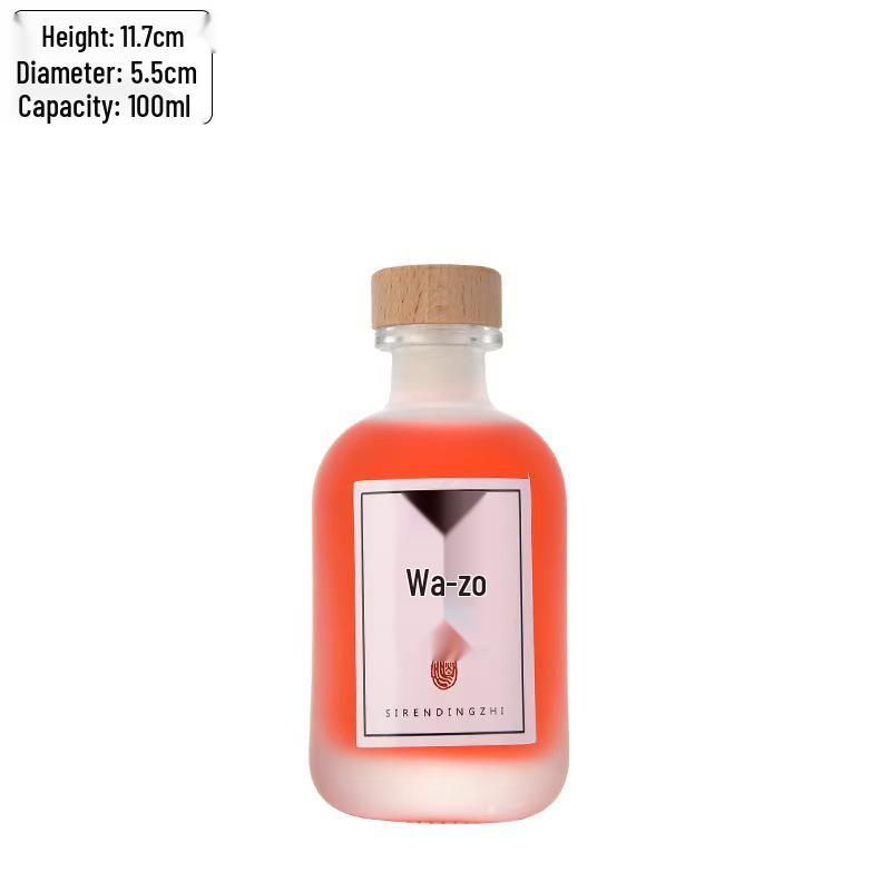 Premium Homemade Fruit Wine Bottles: Sealed, Leak-Proof, Frosted Glass with Large Belly Design