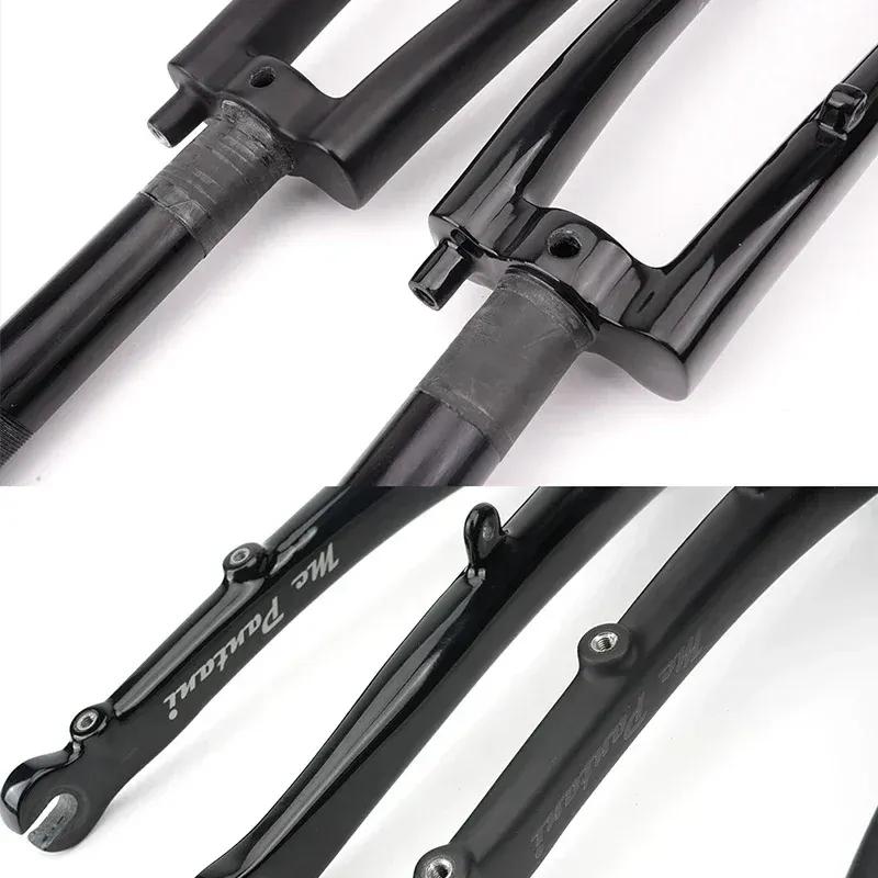 RIRO Folding Bicycle Fork For Brompton 16‘’ 355 1 1/4 1 3/8 Folding Bike Front Fork Carbon Fiber Bike Rigid Fork