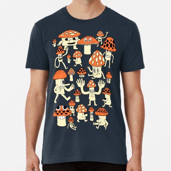 

Mushrooms S to 5XL Made in the AU/USA T-Shirt S