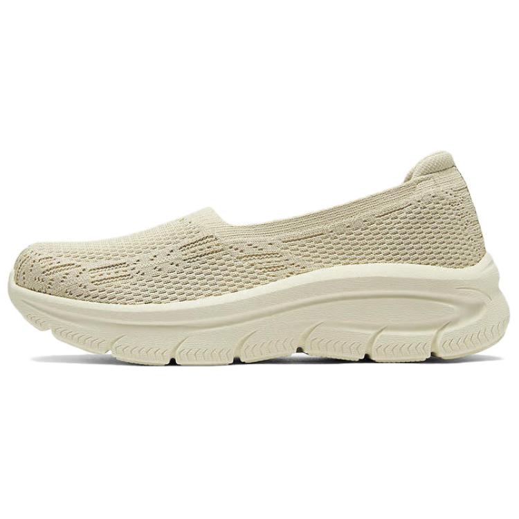 Skechers Слипоны из сетки Удобные Повседневные Низкие Кроссовки Стиль Жизни Женские Бежевые 158585-NAT 38