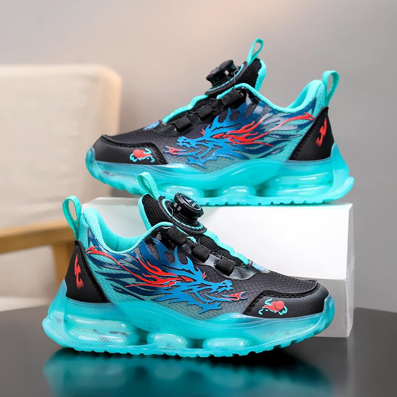 Boys Basketball Shoes 2025 Summer New Mesh Children's Shoes Boys Running Middle and Older Children's Sports Shoes
