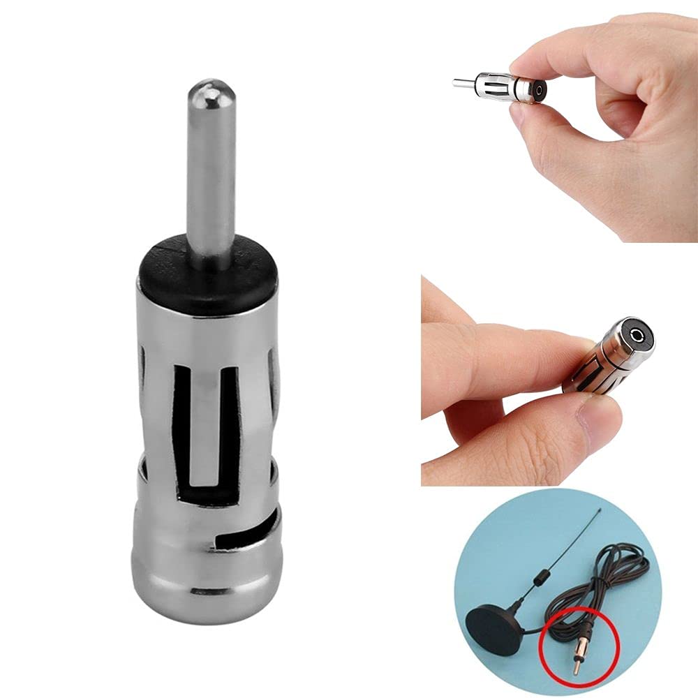 1 ISO-DIN Antenna Adapter - Car Audio Plug Conversion Connector