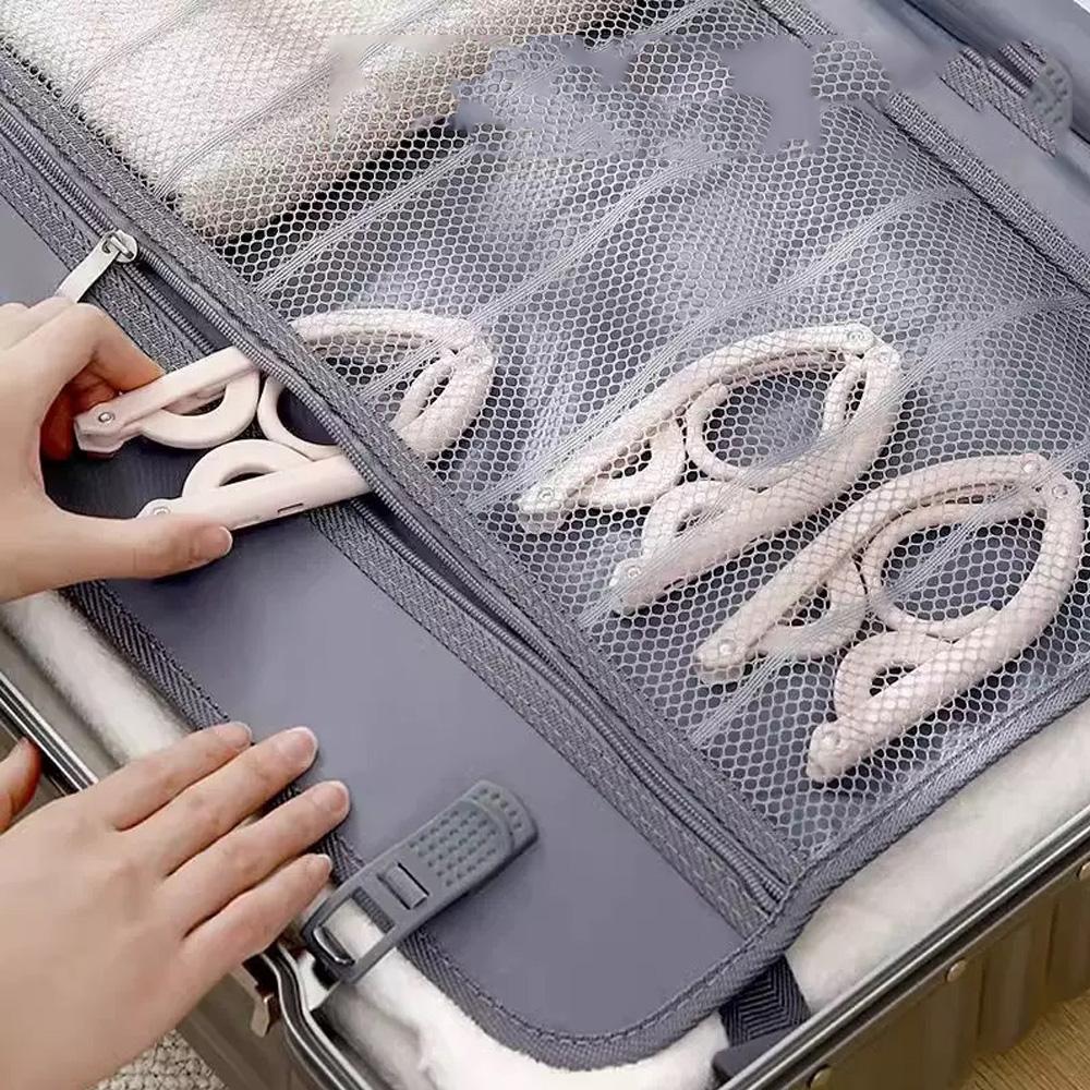 6PCS/3PCS/1PC Portable Folding Travel Hanger - Space Saving Drying Hanger, Travel Hanger