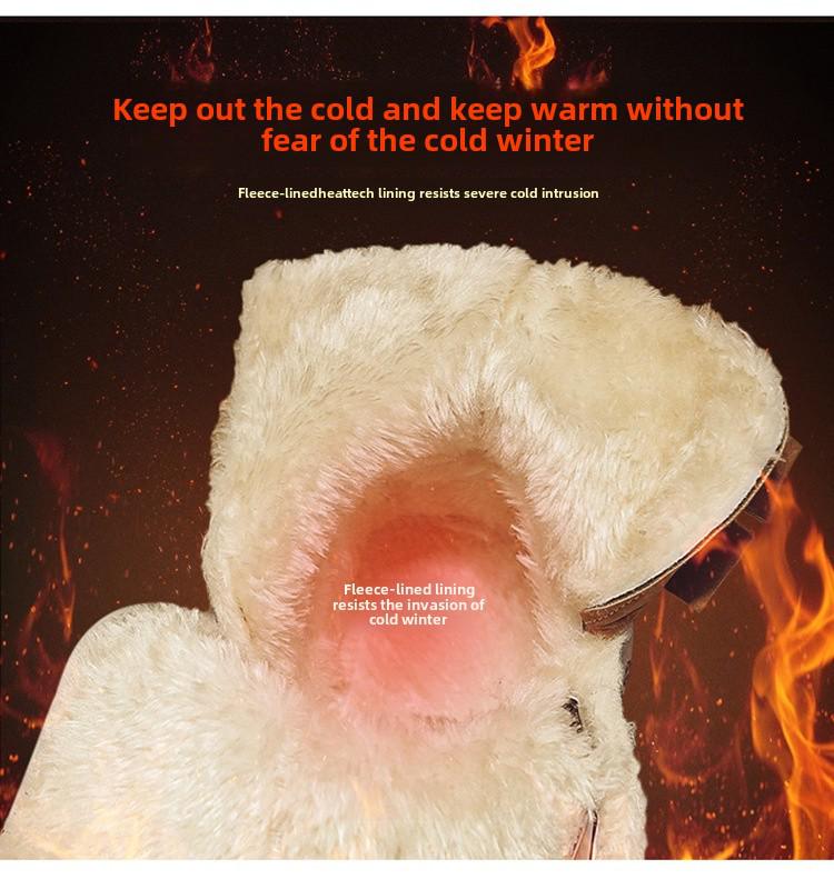 Pánské zimní boty do sněhu: Odolné proti chladu, Vodotěsné, Izolované do -40°, Hřejivý silný samet, Ideální pro severovýchodní zimy.