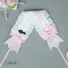 Süßes Spitzen-Schleifen-Stirnband Mädchen Japanisch Kawaii Lolita Haaraccessoire Weiches Feminines Stirnband Mit Breitem Band