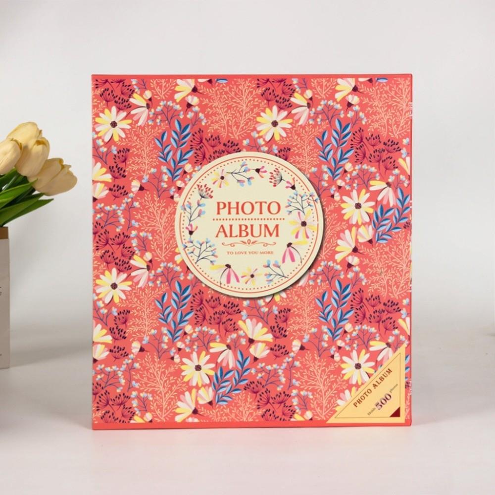 

Photo Book 6 Inch 500 Pockets Photo Album Laminated Insert Pocket Scrapbook Album Large Capacity Photo Storage Family Memory