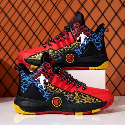Fashion Childrens Basketball Shoes Big Size High-quality Field Sports Tennis Shoes Teen Training Trainers Kids Basketball Shoes for Boys