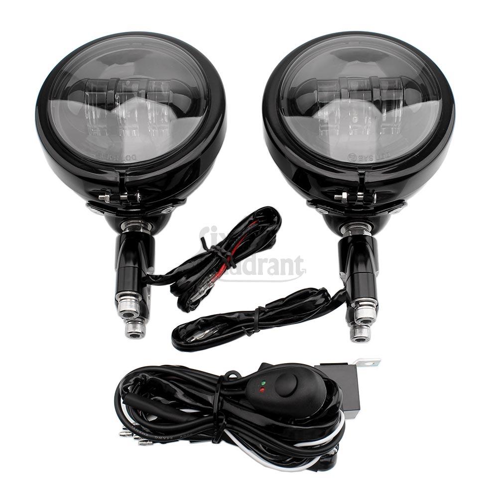 Motorcycle Accessory 4.5" Fog Lamp 30W Fog Light LED Auxillary Headlight Spot Lights For BMW R18 Kawasaki Suzuki Yamaha Honda
