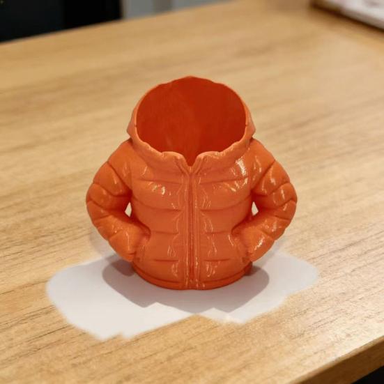 Down Jacket Pen Holder Desk Organizer Compact Storage Box for Pens Pencils Markers Creative Classroom Desk Accessory Student Gift