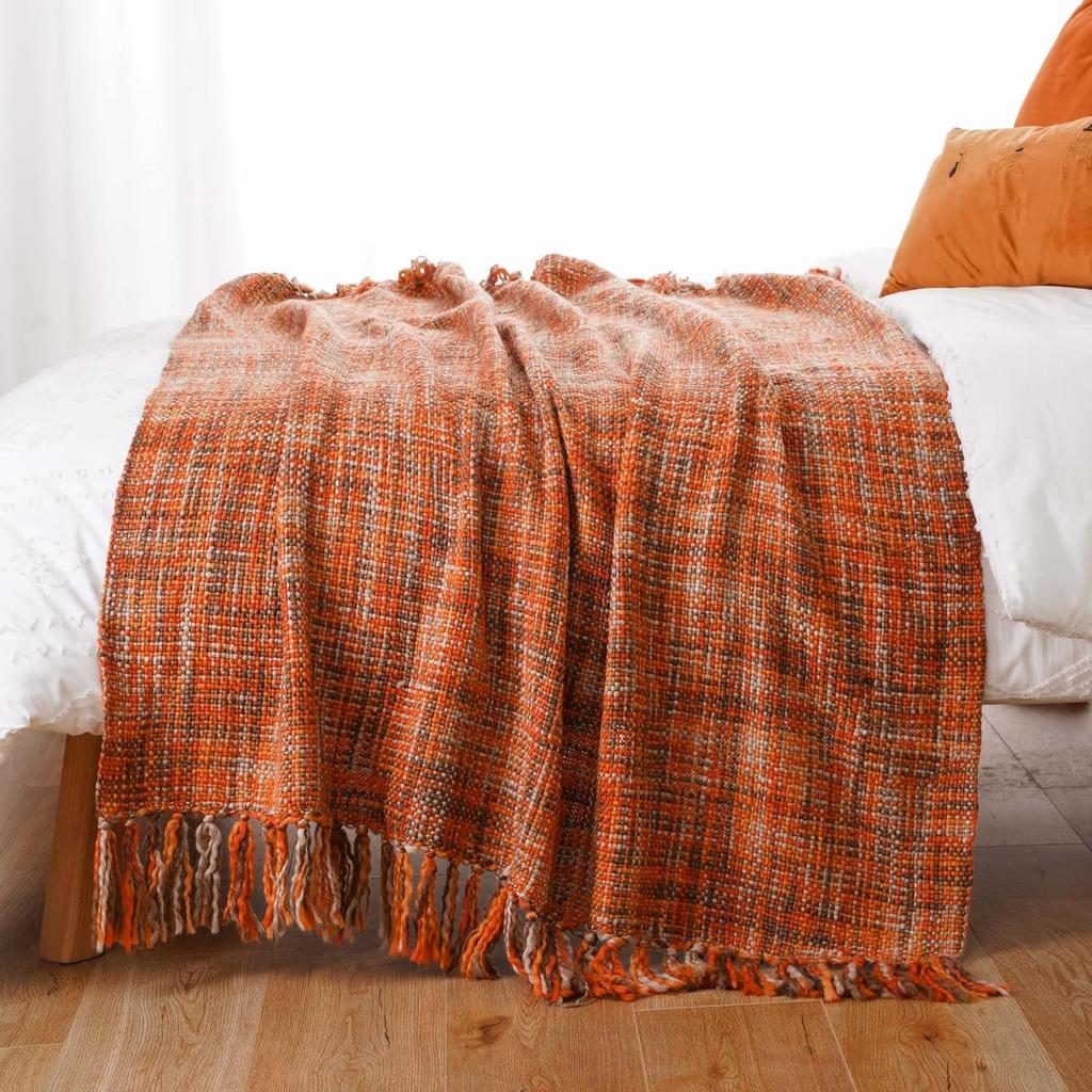 Throw Blanket for Couch Bed, Throw Blanket for Spring Summer, Colorful Boho Throw Blanket for Home Decor, Indoor and Outdoor Throw Blankets,127x152cm