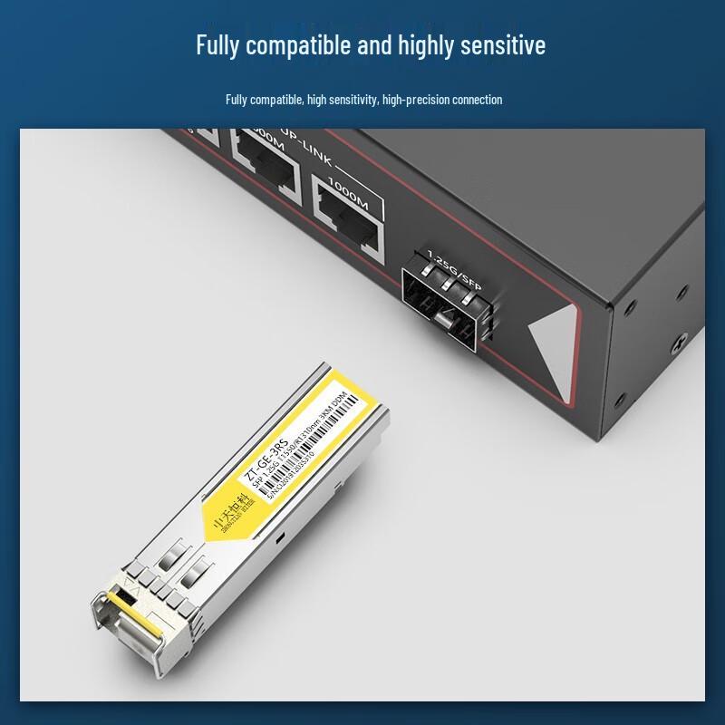 Zhongtianhengke SFP Gigabit 1.25G Single-Mode LC Single-Fiber Optical Module