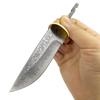 Grote Damascus Staal Huishoudelijk Vast Mes Blanks DIY Halfafgewerkte Blanks Utility Mes met Koperen Plaat