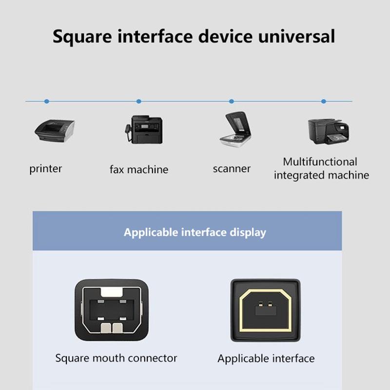 1.5/3/5M Usb Printer Cable Usb Type A To B Male To Male For Canon  Hp Label Printer Dac Usb Printe Usb 2.0 Printer Cable