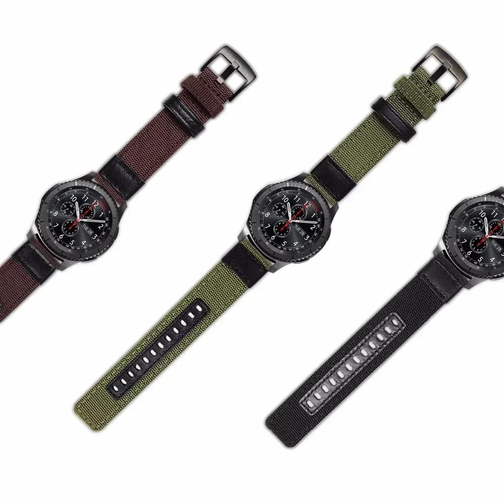 20mm 22mm Nylon Strap For Samsung Galaxy Watch 7 FE 6 5 4 40mm 44mm Woven Band for Huawei GT5 Pro 46mm GT4/3Pro Sport Wristband