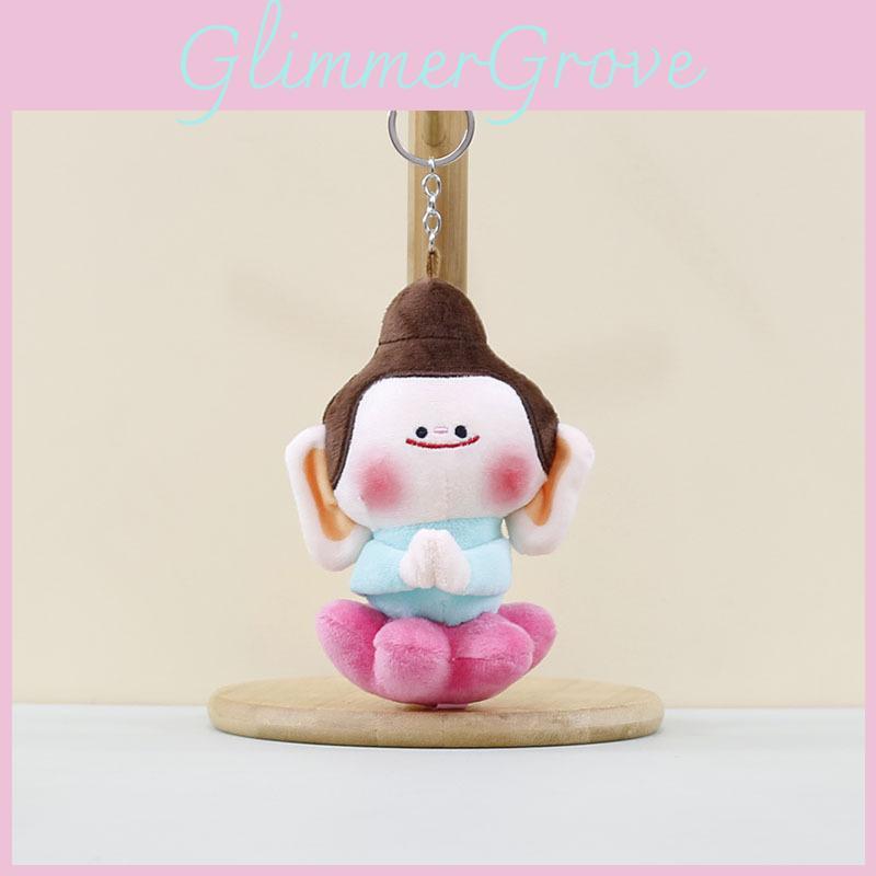 Adorable New Plush Lotus Buddha Keychain Doll Soft Toy With Unique Design And Colors
